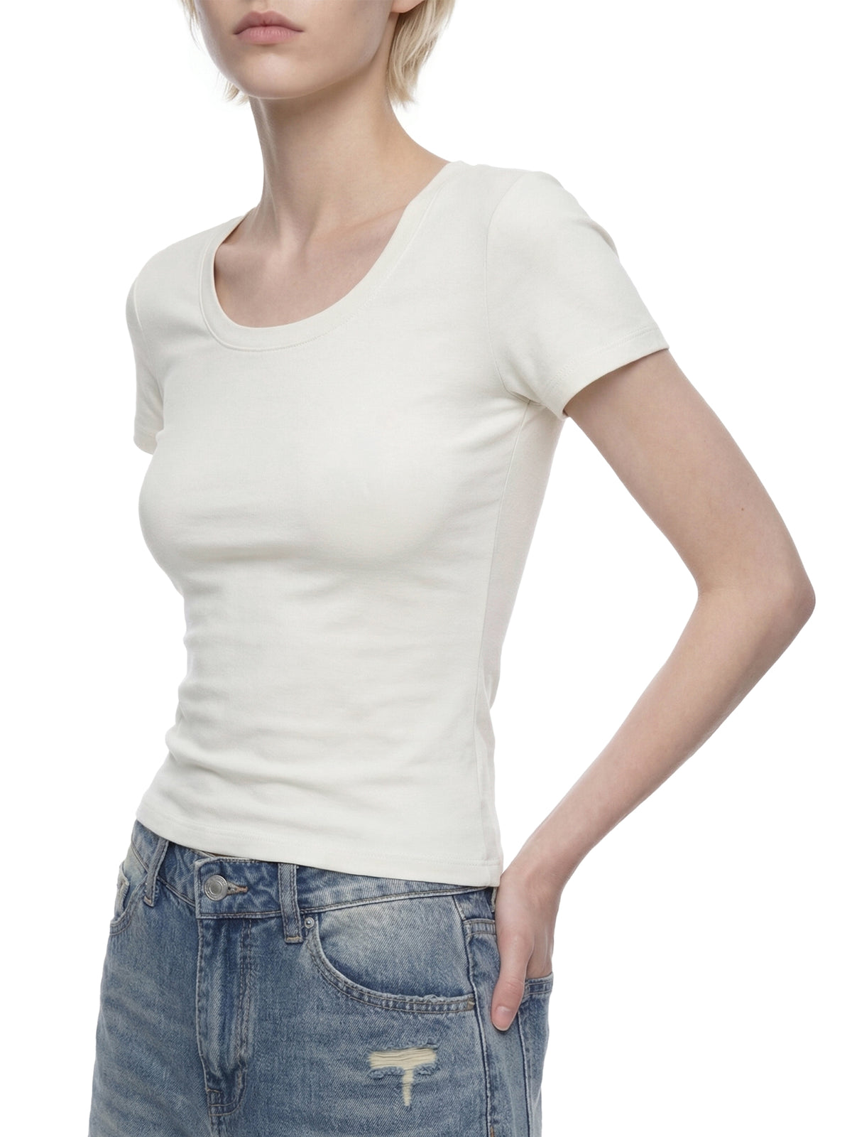 SAMADHI ONE — WOMEN’S SCOOP NECK TEE