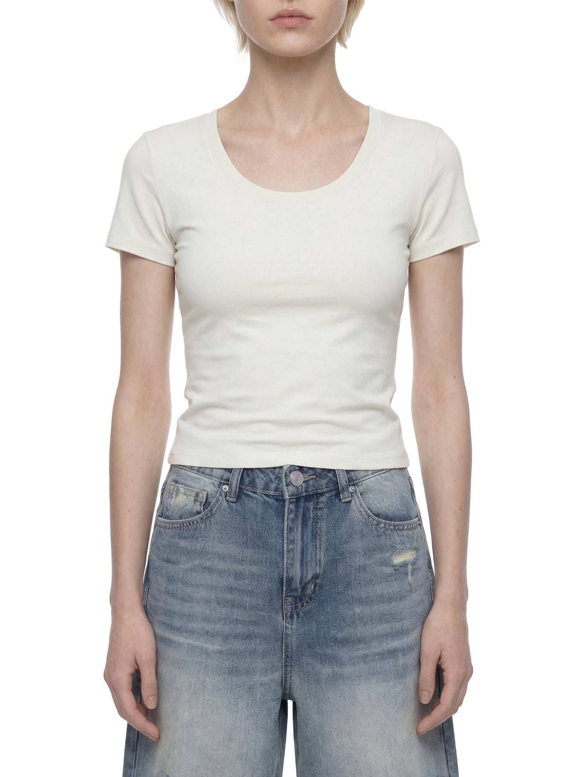 SAMADHI ONE — WOMEN’S SCOOP NECK TEE
